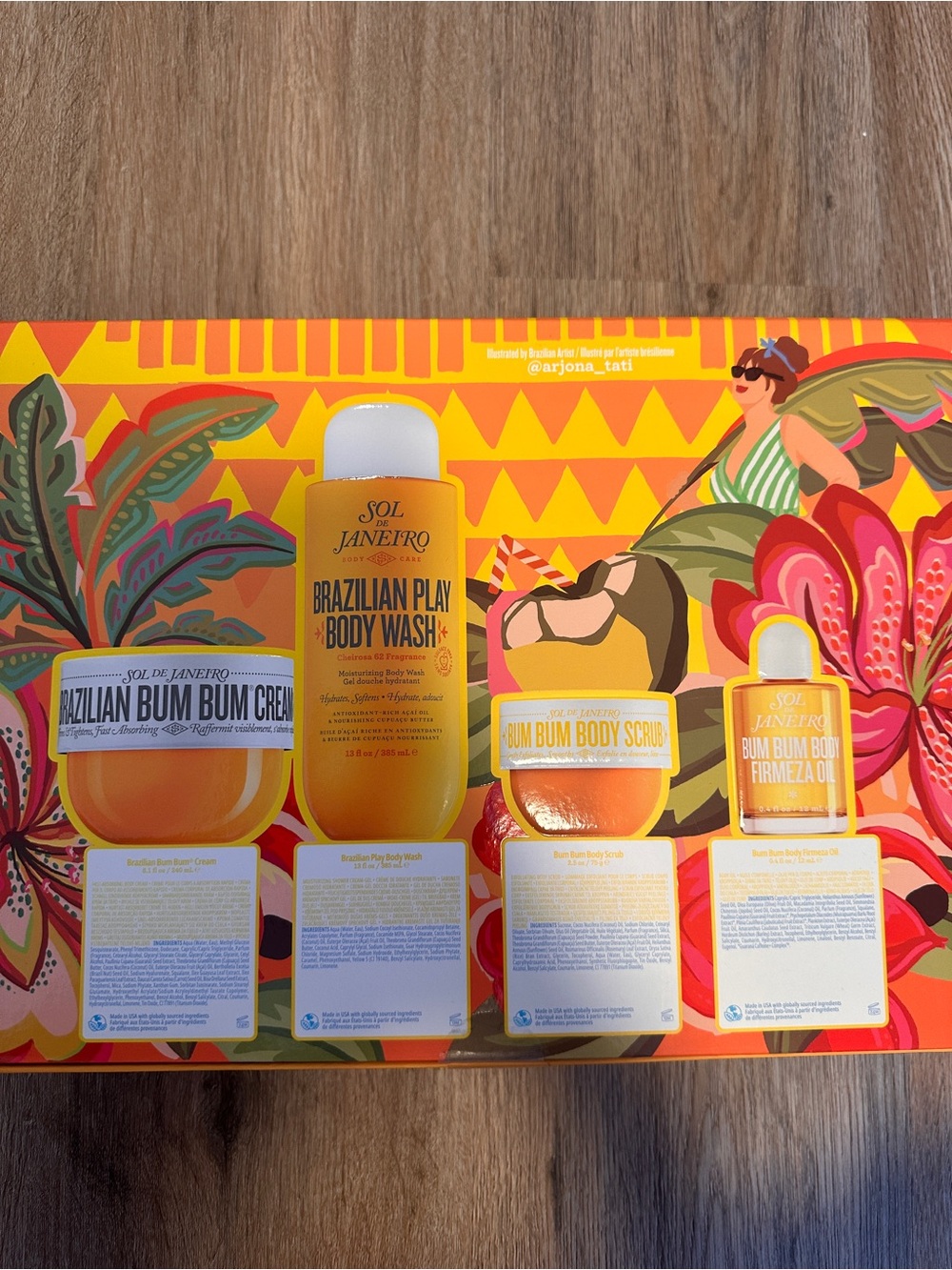 NIB Sol de Janeiro Rio Shower Ritual 4-Piece Body Care Gift Set